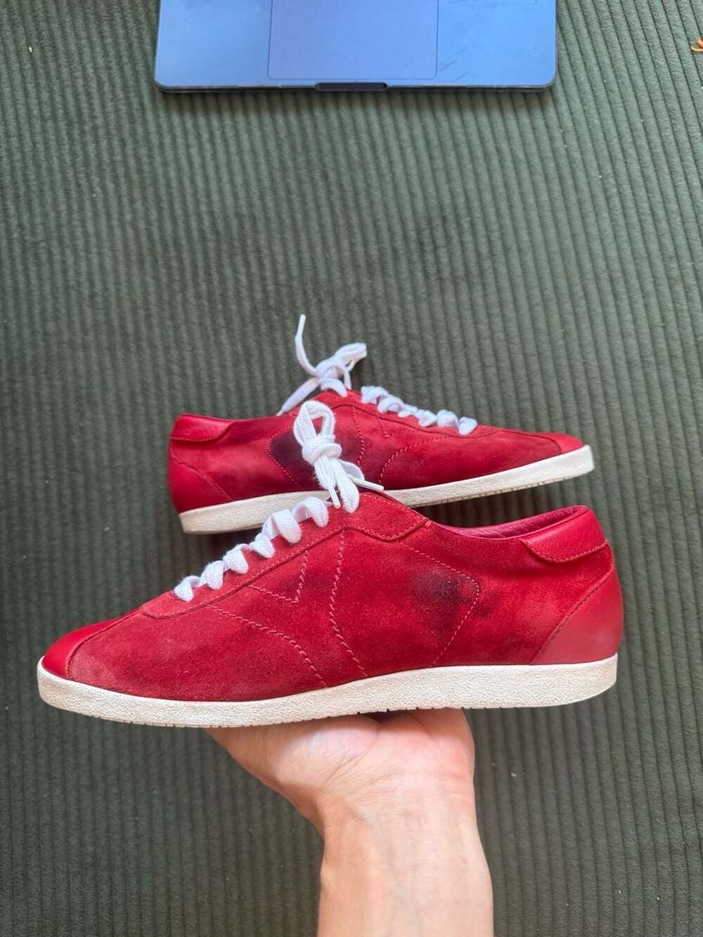 Yves Saint Laurent Suede Sneakers Red